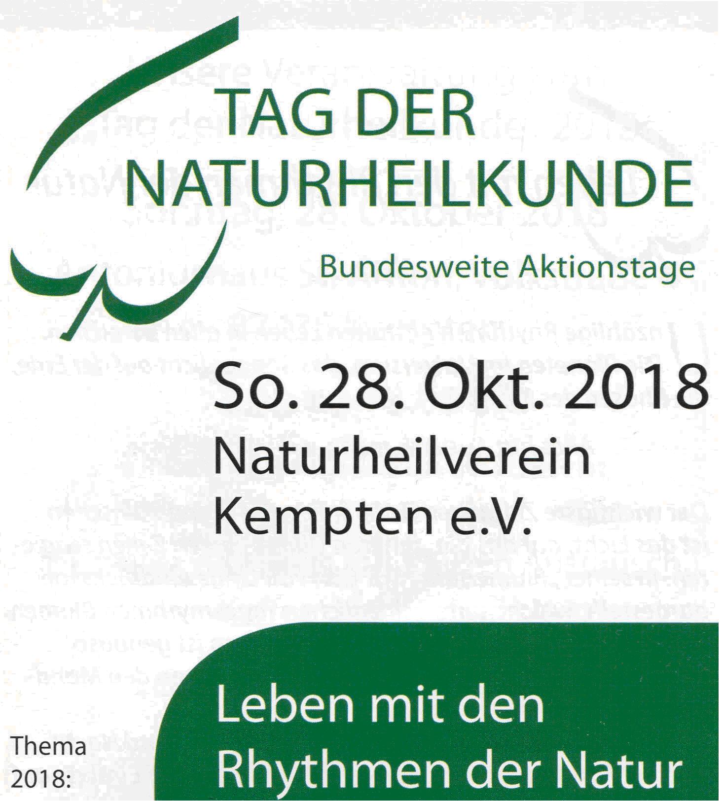 Tag der Naturheilkunde - Leben mit den Rhythmen der Natur