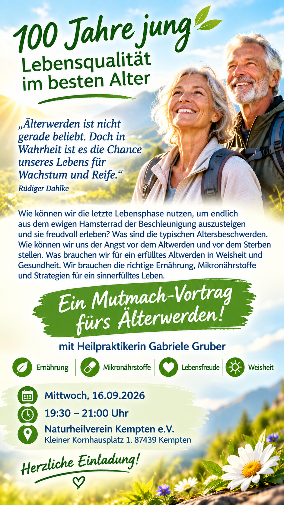 100 Jahre Jung. Lebensqualität im besten Alter.