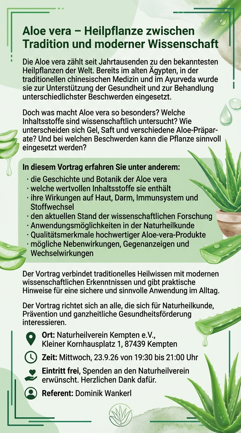 Aloe vera – Heilpflanze zwischen Tradition und moderner Wissenschaft
